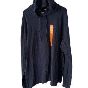 Men's Hoodie with drawstring, Tommy Hilfiger, XXL, Black, NWT